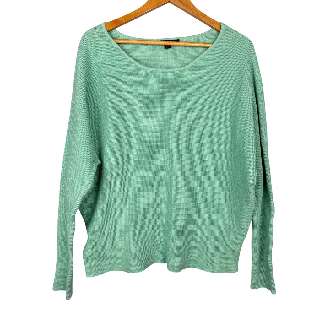 Cyrus Teal Knit Sweater Size XL‎ Lightweight Pullover Long Sleeve Textured Soft